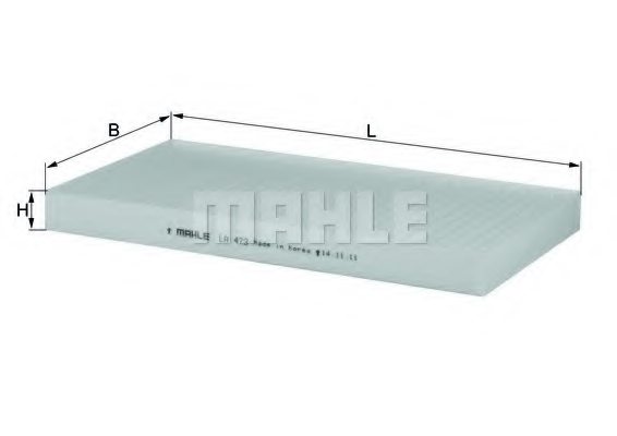 MAHLE ORIGINAL LA 473 Filter, interior air
